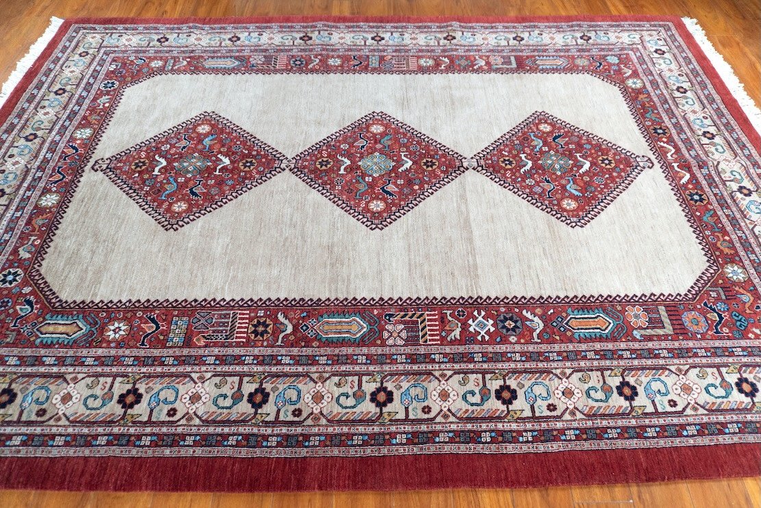 7'2"x10'2" Qashqaii, Tribal