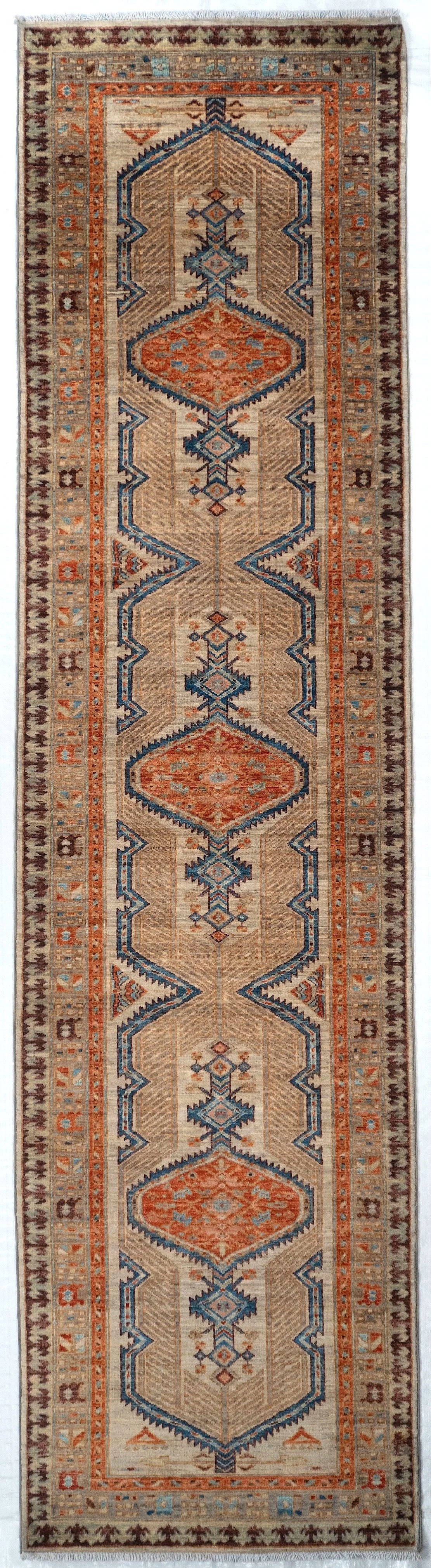 Runner Ardabil Afghan Tribal Rug