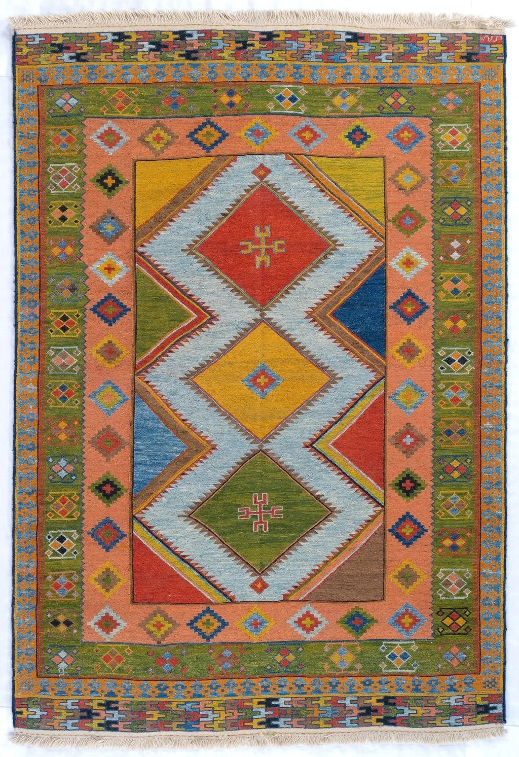 5x7 Qashqaii Persian Tribal Rug