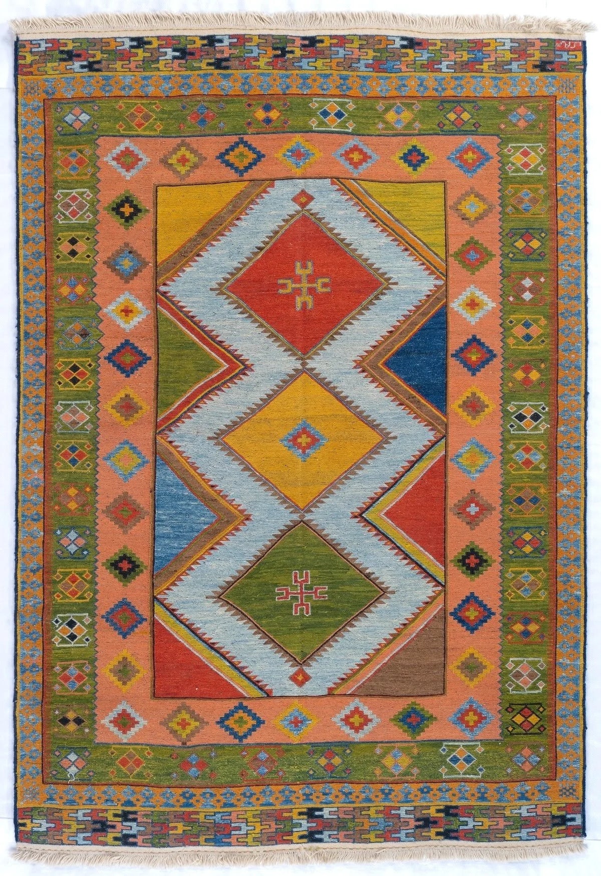 5x7 Qashqaii Persian Tribal Rug