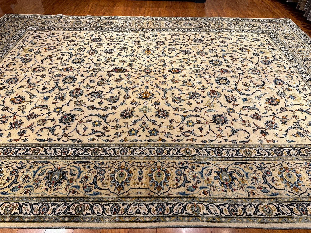 9'4"x13' Kashan, Vintage