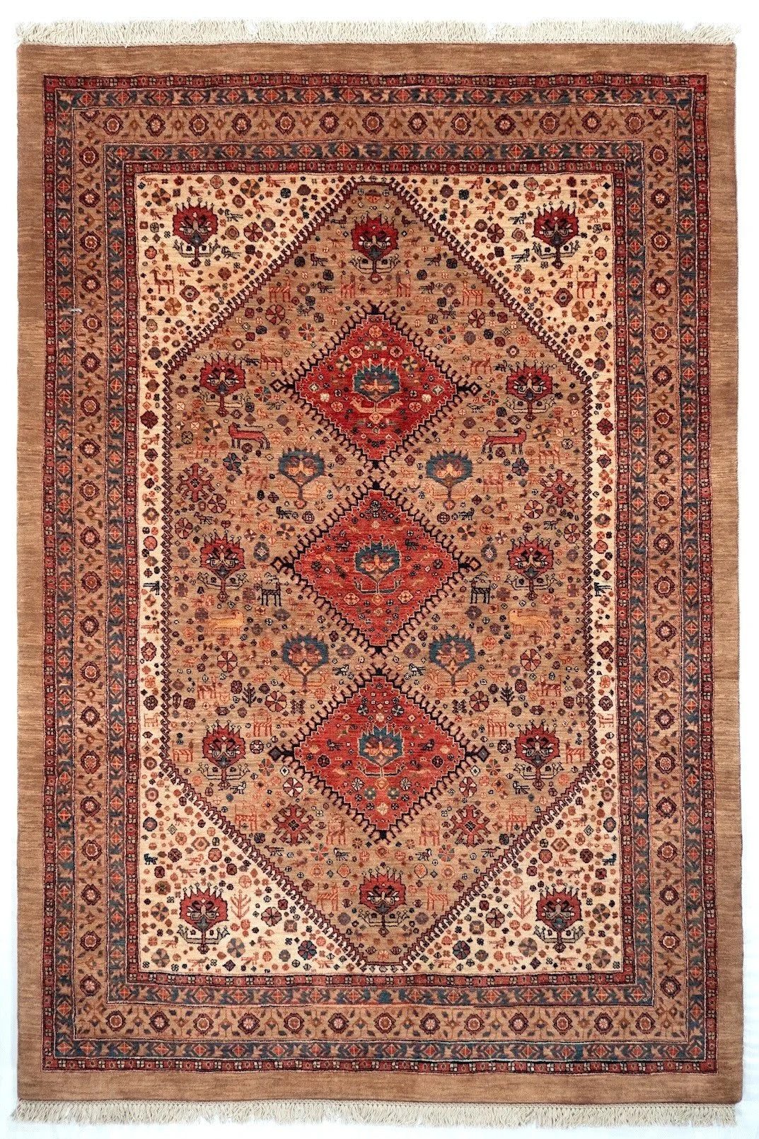6x9 Qashqaii Persian Tribal Rug