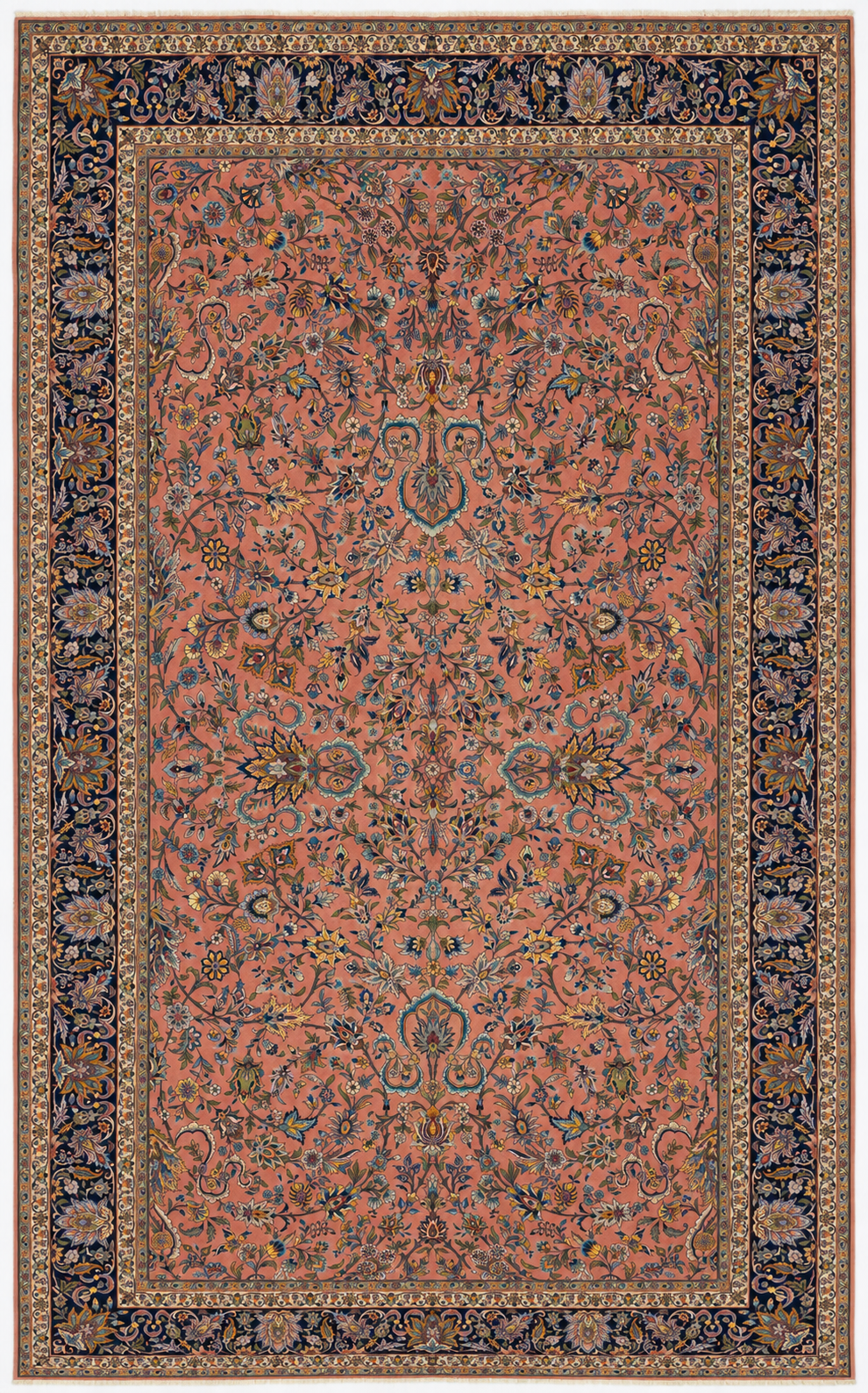 9'7"×16'1" Kashan, Antique
