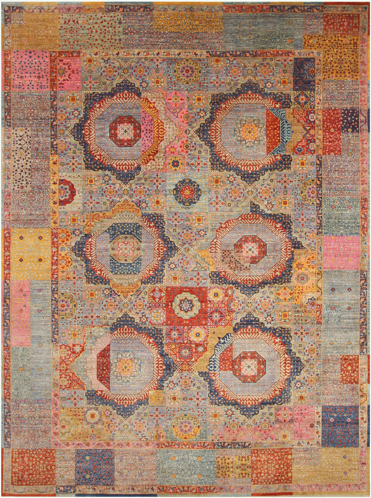 9x12 Mamluk Afghan Transitional Rug