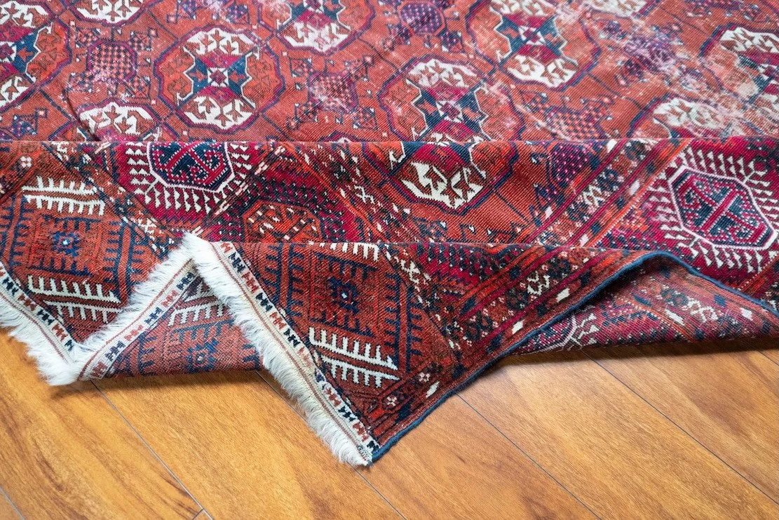 6'4"x10'4" Turkmen, Antique