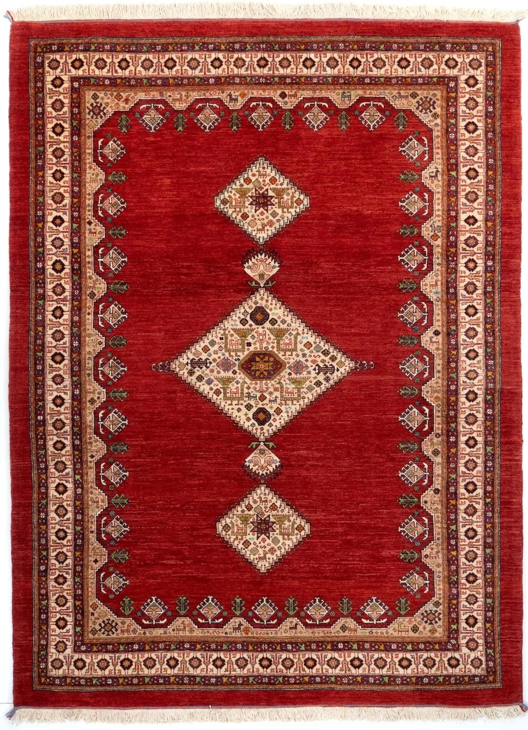 5x8 Qashqaii Persian Tribal Rug