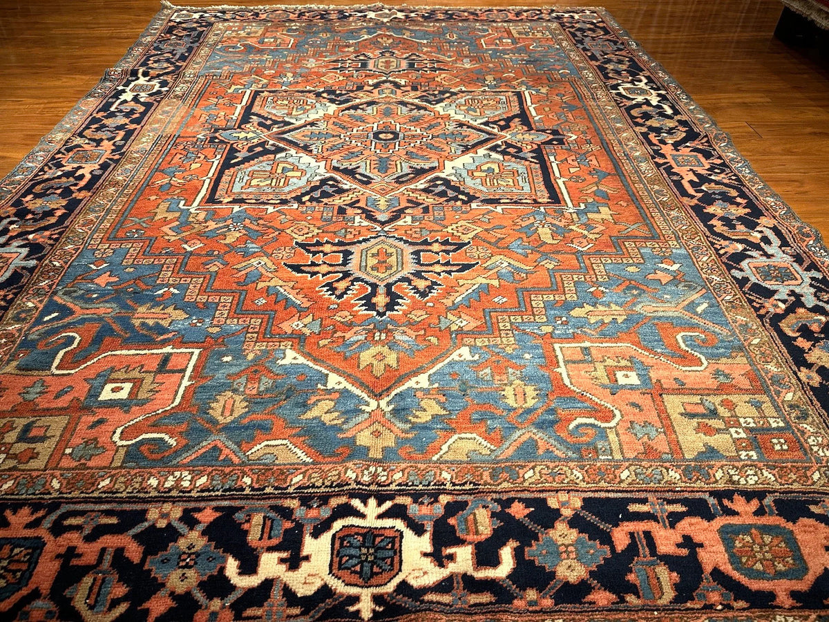 8'5"x11'4" Heriz, Antique
