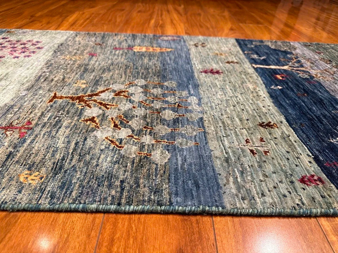 2'8"x9'3" Luri Gabbeh, Tribal