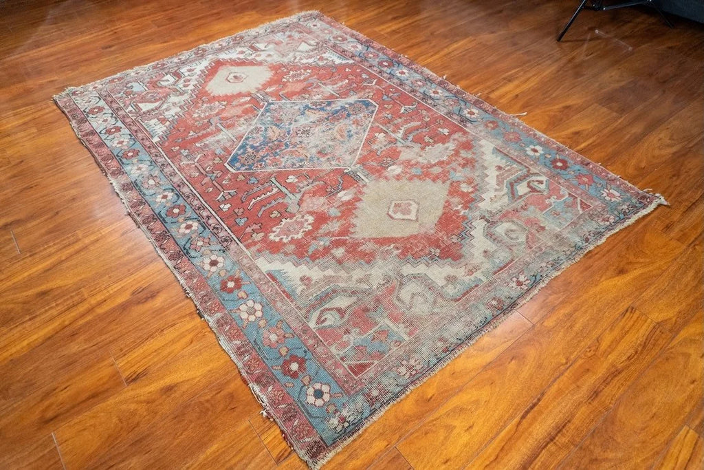 5'3"x7'4" Serapi, Antique