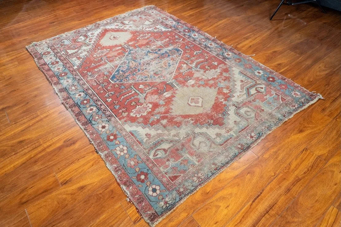 5'3"x7'4" Serapi, Antique
