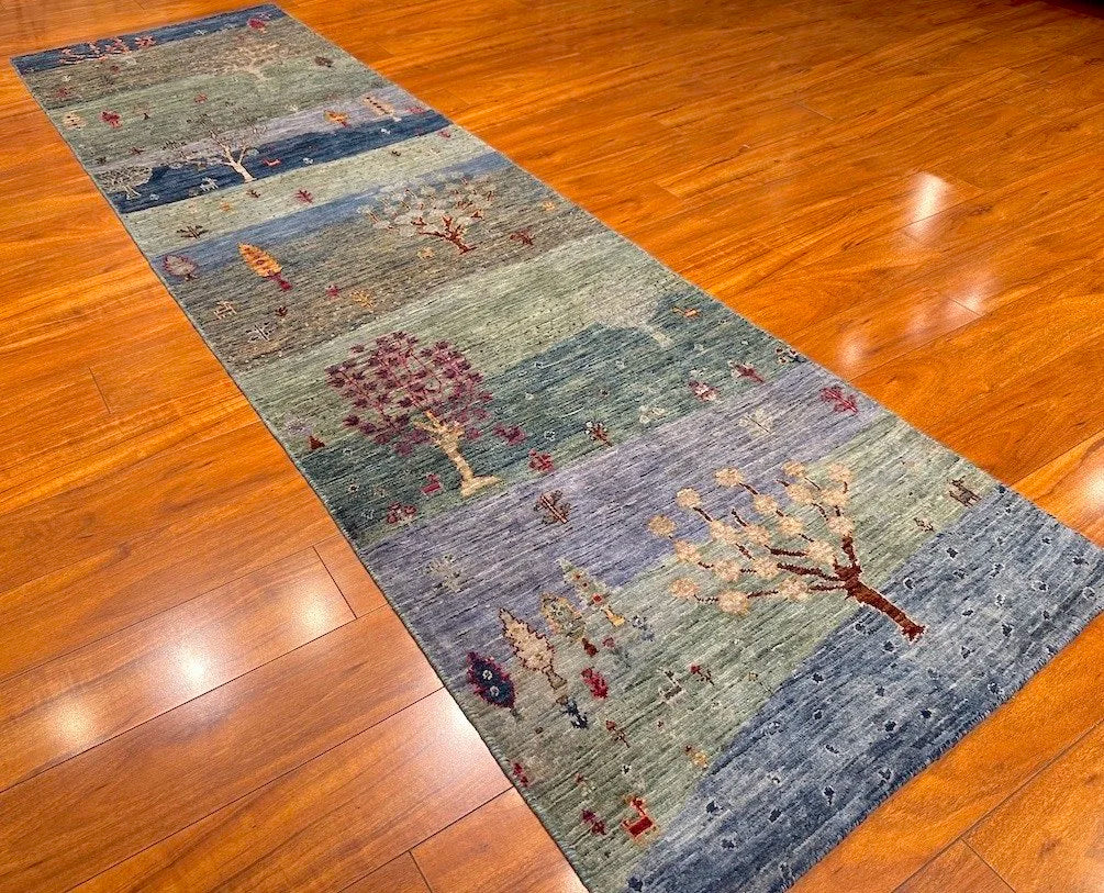 2'8"x9'3" Luri Gabbeh, Tribal