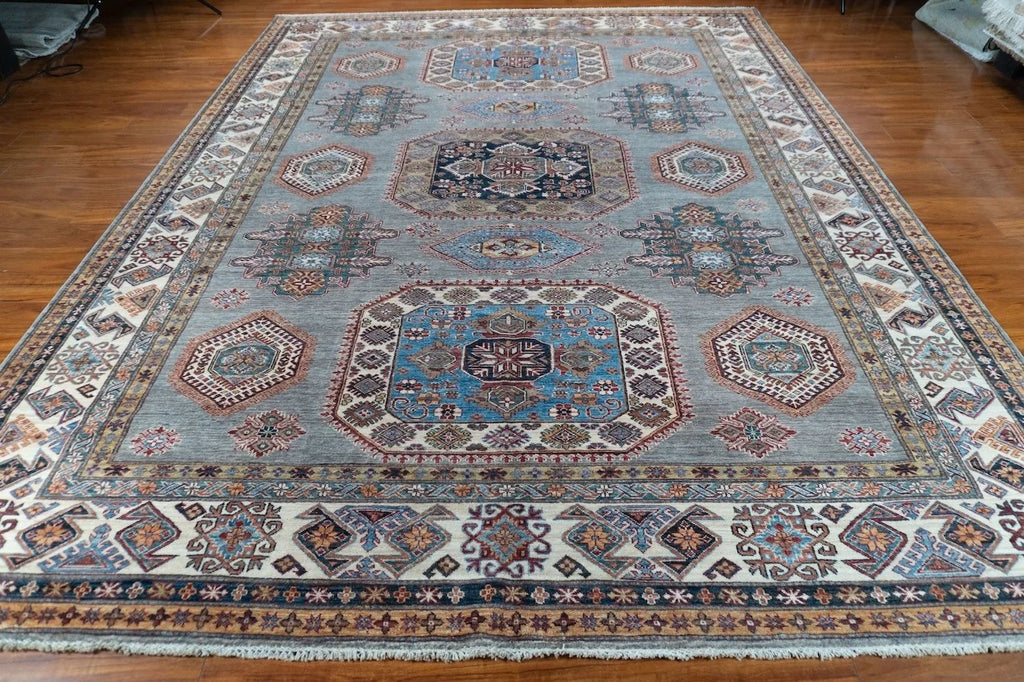 9'2"x11'11" Kazak, Tribal
