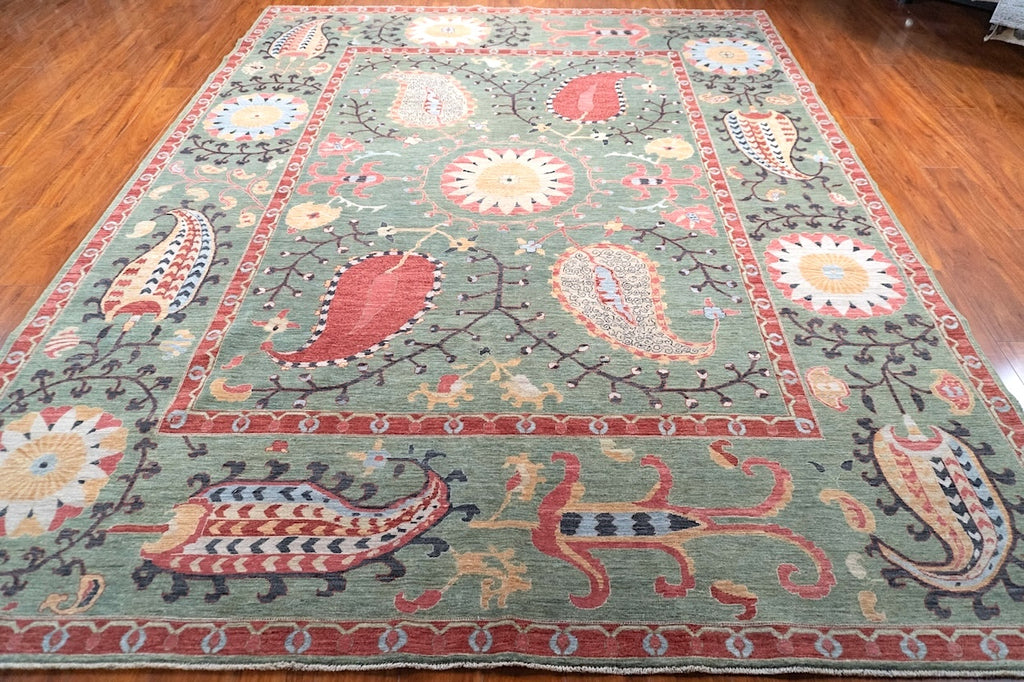 8'2" x 10'2" Suzani, Tribal