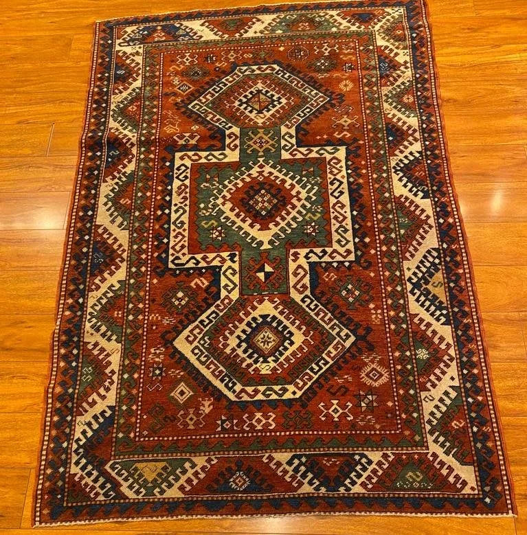 4'X5'8" Kazak, Antique
