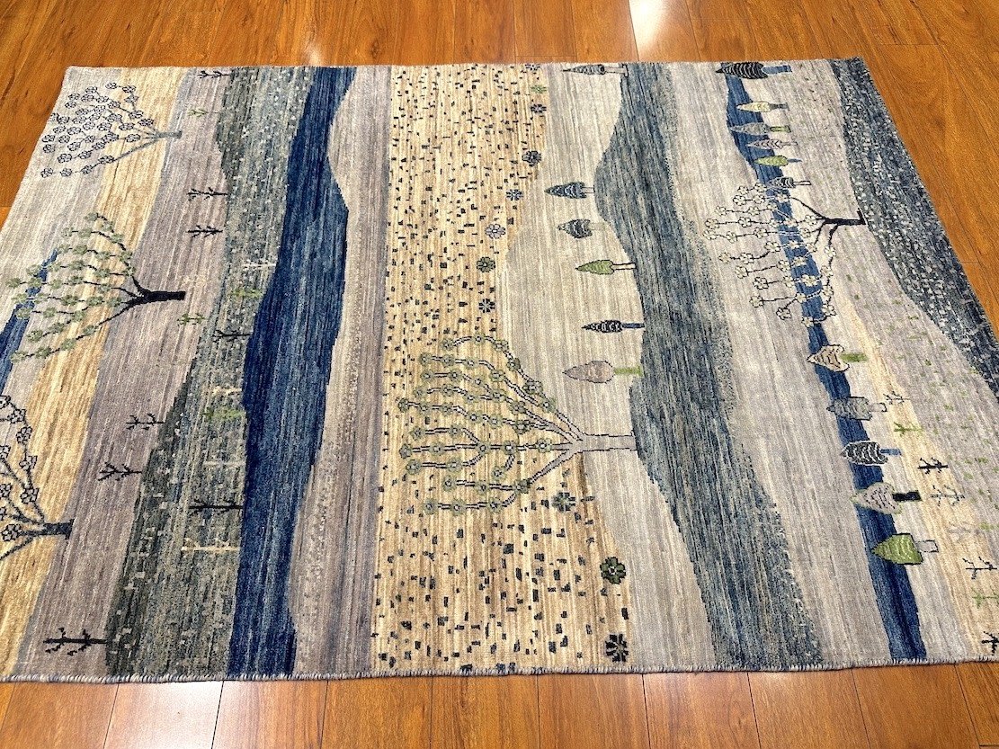 4'3"x5'11" Luri Gabbeh, Tribal