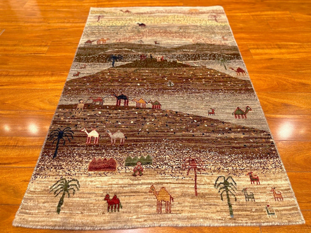 3'2"x4'11" Luri Gabbeh, Tribal