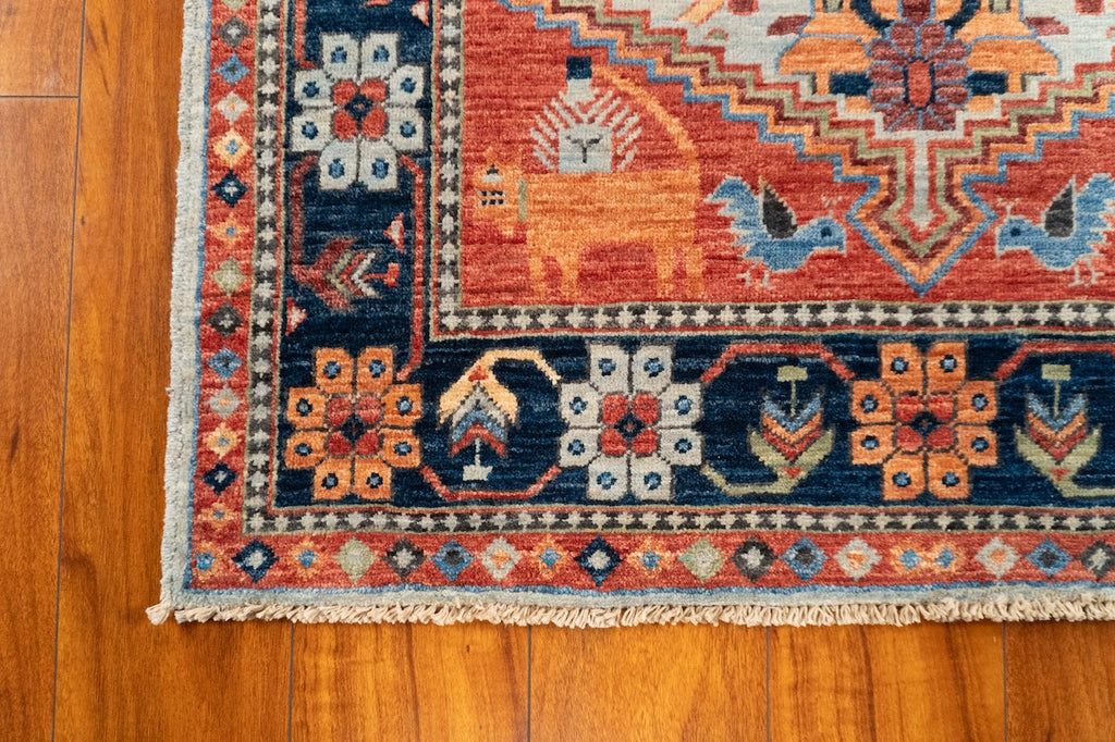 3'1"x 4'11" Qashqaii, Tribal