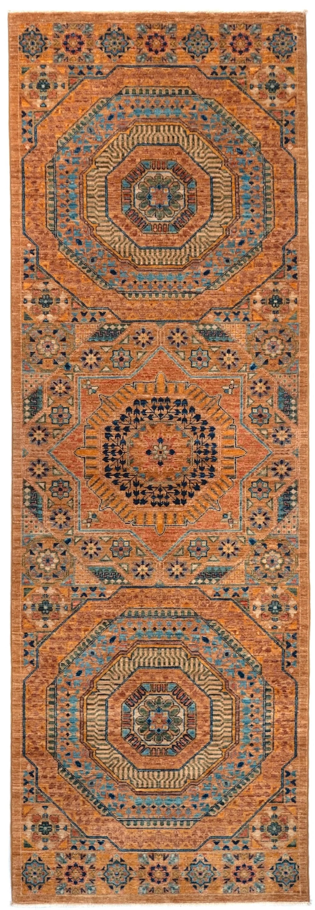 Runner Mamluk Afghan Traditional Rug