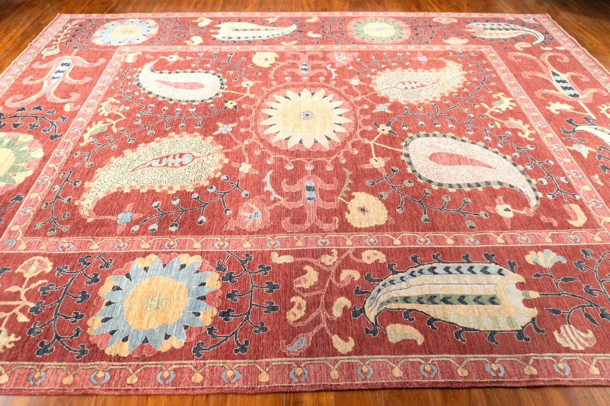 9' x 12' Suzani, Tribal