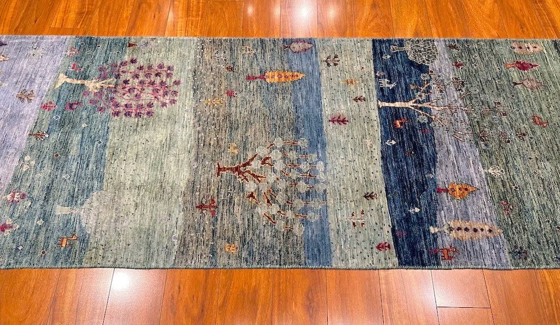 2'8"x9'3" Luri Gabbeh, Tribal
