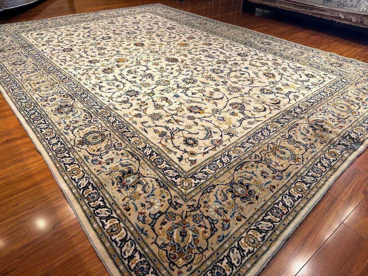 9'4"x13' Kashan, Vintage