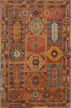 3x5 Caucasian Afghan Tribal Rug