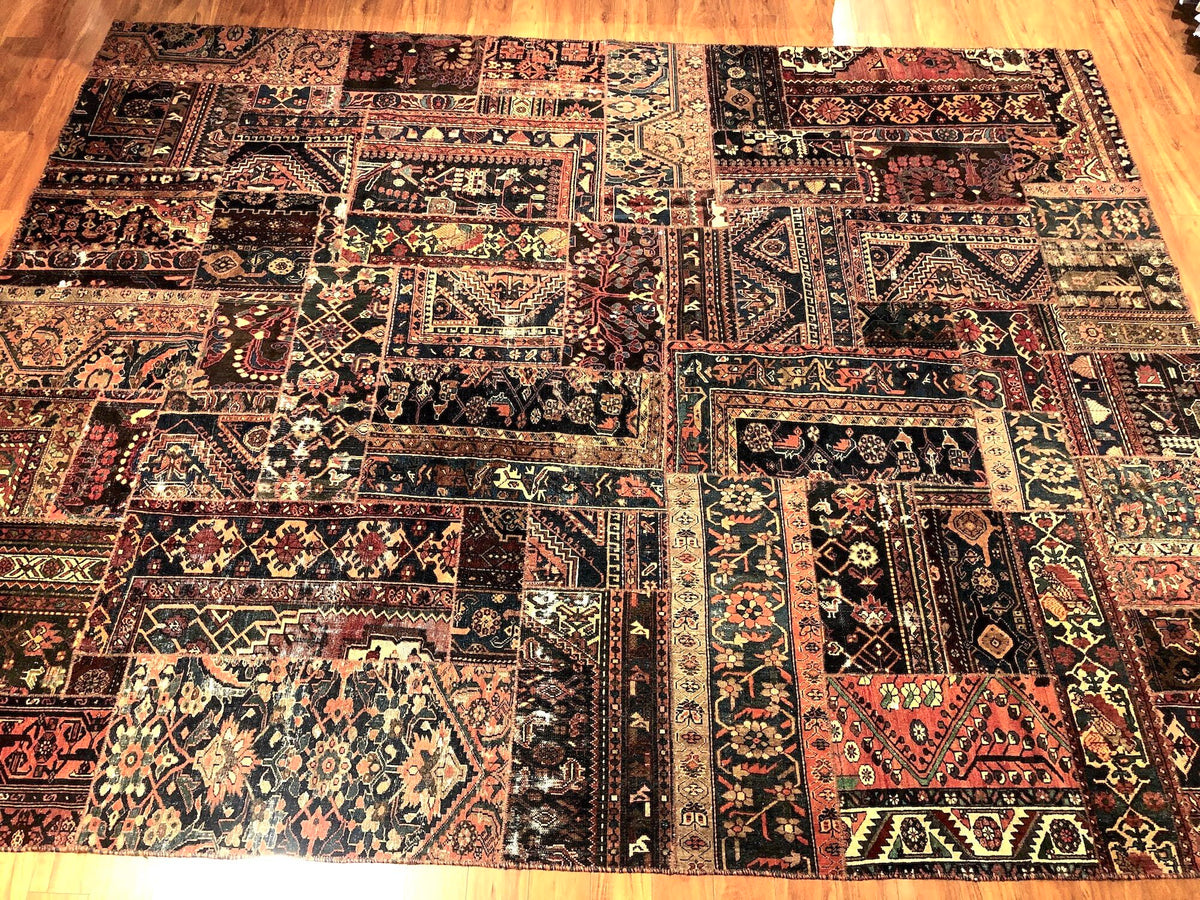 10'3"x12'11" Antique Patchwork, Transitional
