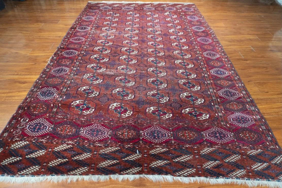 6'4"x10'4" Turkmen, Antique