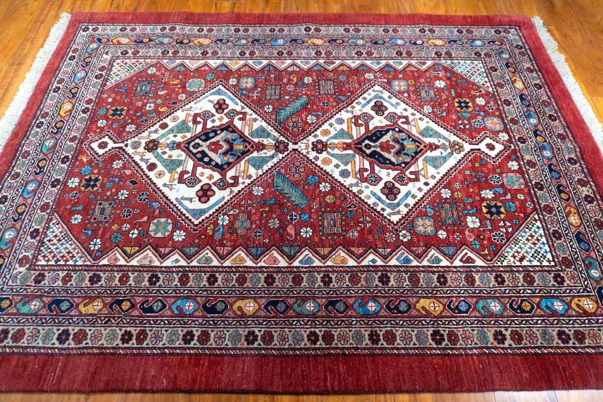 4'9"x6'4" Qashqaii, Tribal