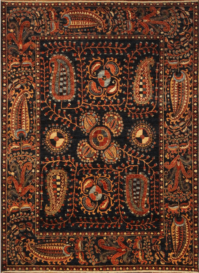 9x12 Suzani Afghan Tribal Rug
