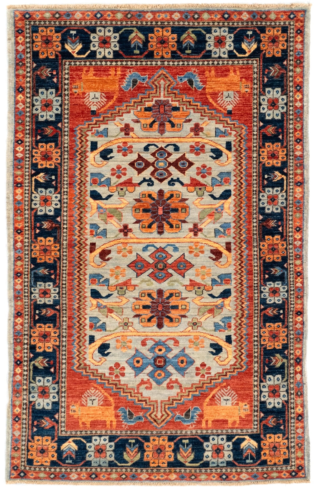 3'1"x 4'11" Qashqaii, Tribal