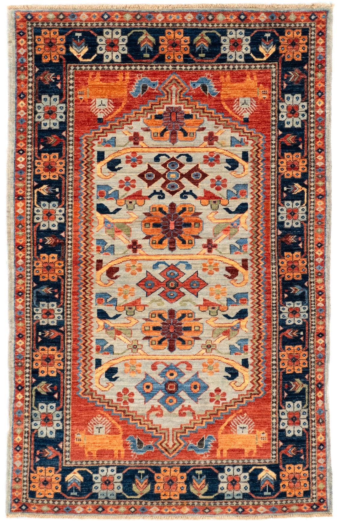 3'1"x 4'11" Qashqaii, Tribal