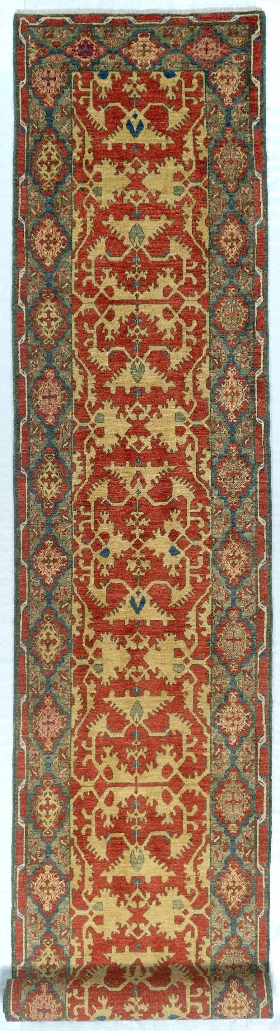 Runner Oushak Afghan Tribal Rug