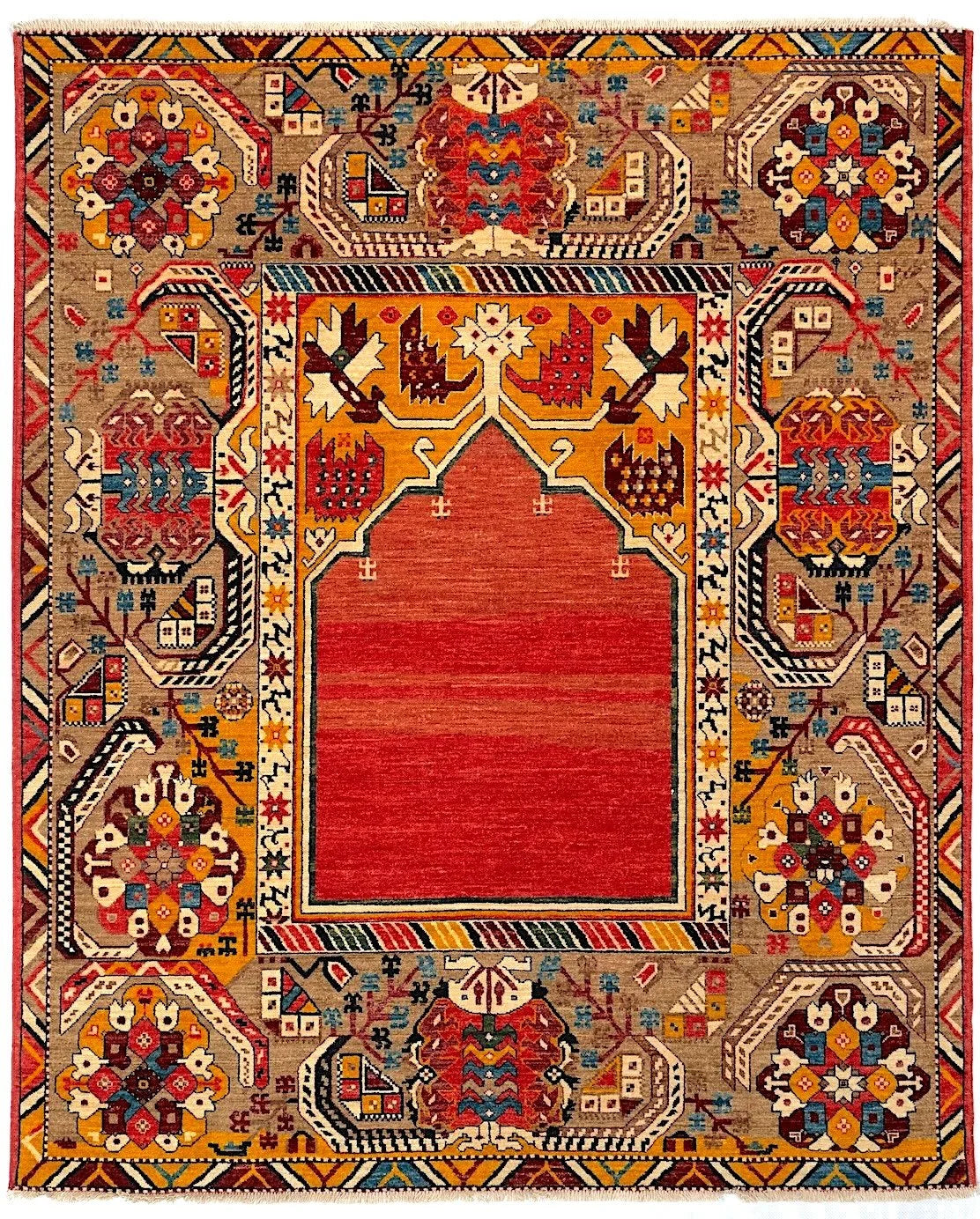 5x7 Transylvanian Afghan Tribal Rug