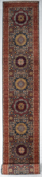 Runner Mamluk Afghan Traditional Rug