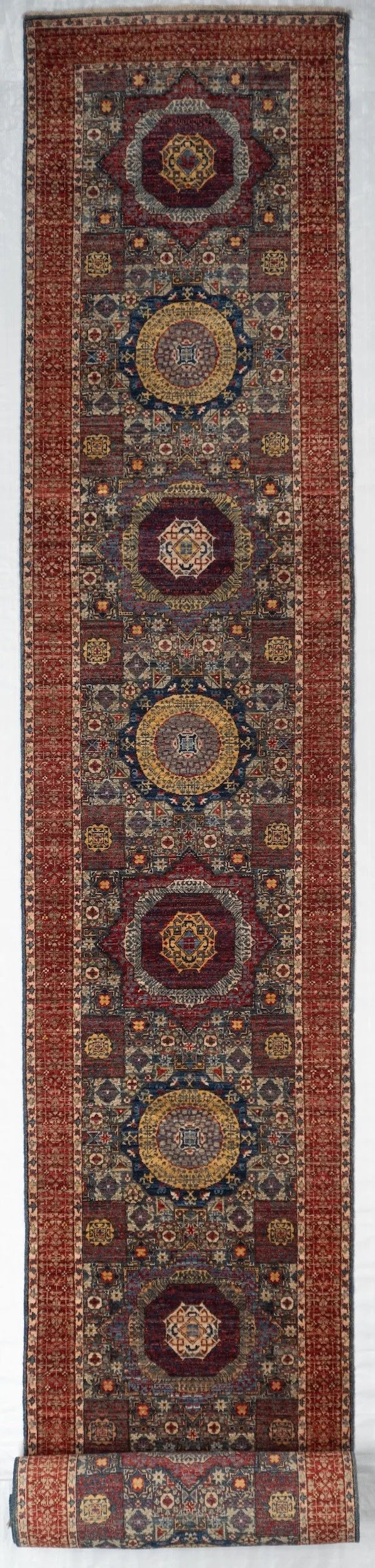Runner Mamluk Afghan Traditional Rug