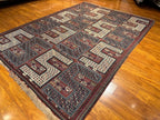 6'7"x9' Dragon Verneh Sileh, Antique