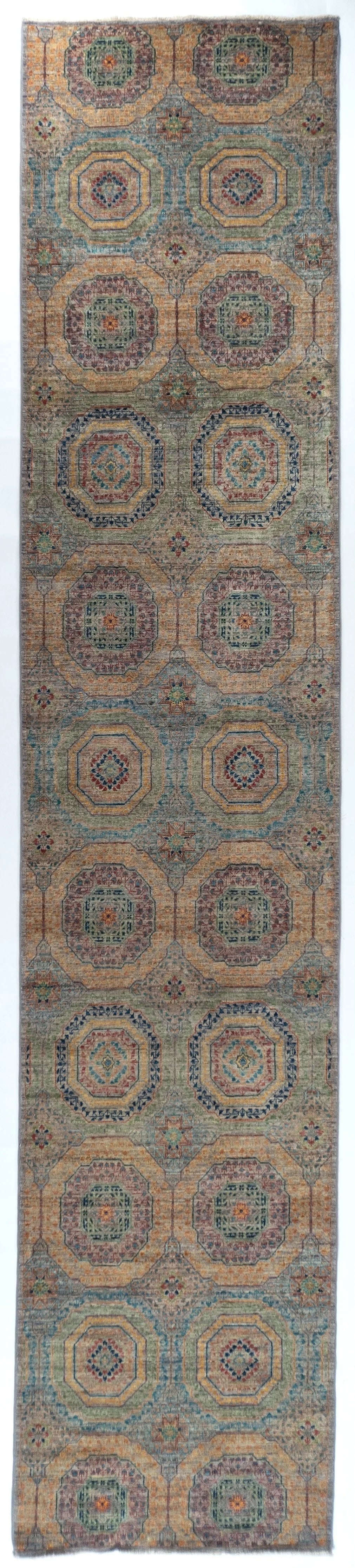 Runner Mamluk Afghan Traditional Rug