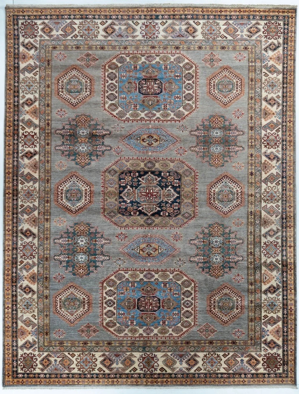 9x12 Kazak Afghan Tribal Rug
