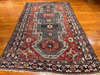5'2"x8'2" Sewan Kazak, Antique