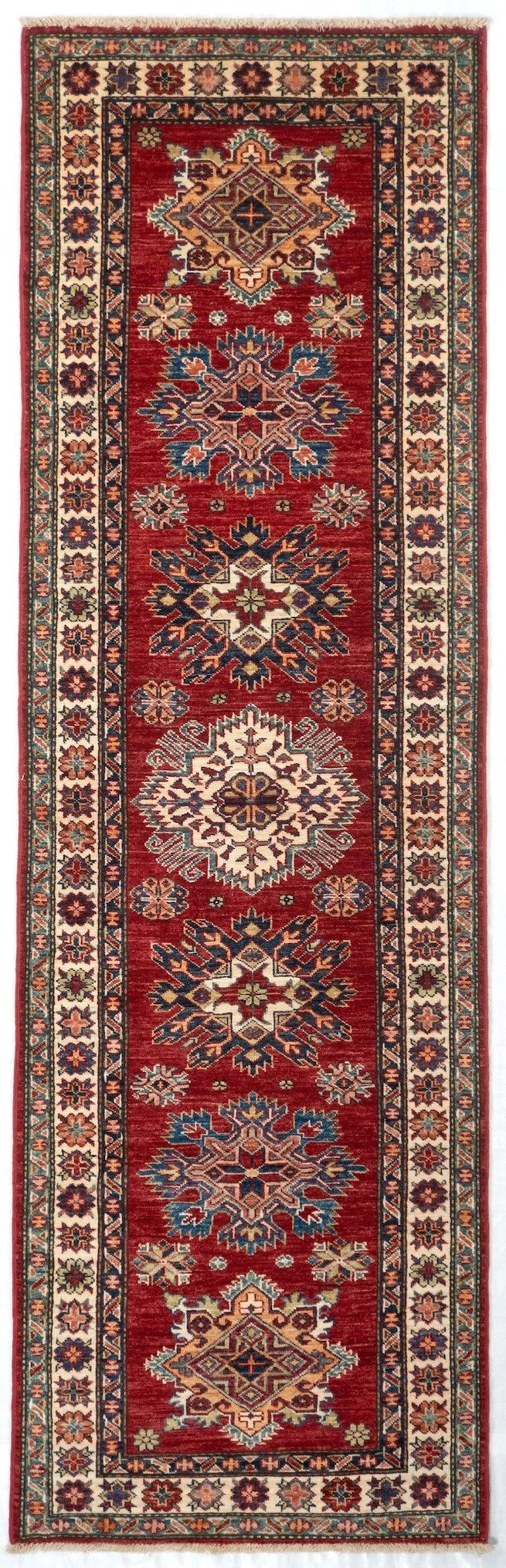 Runner Kazak Afghan Tribal Rug