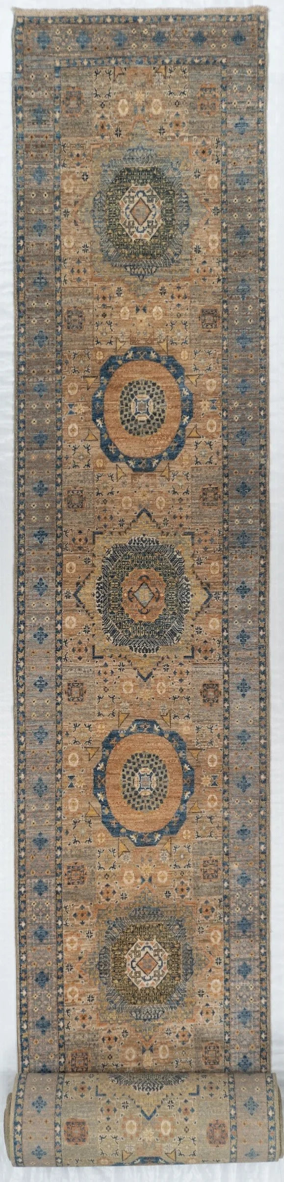 Runner Mamluk Afghan Traditional Rug