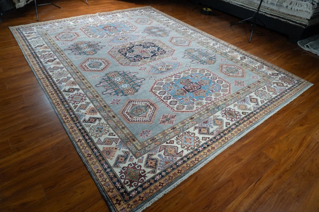 9'2"x11'11" Kazak, Tribal