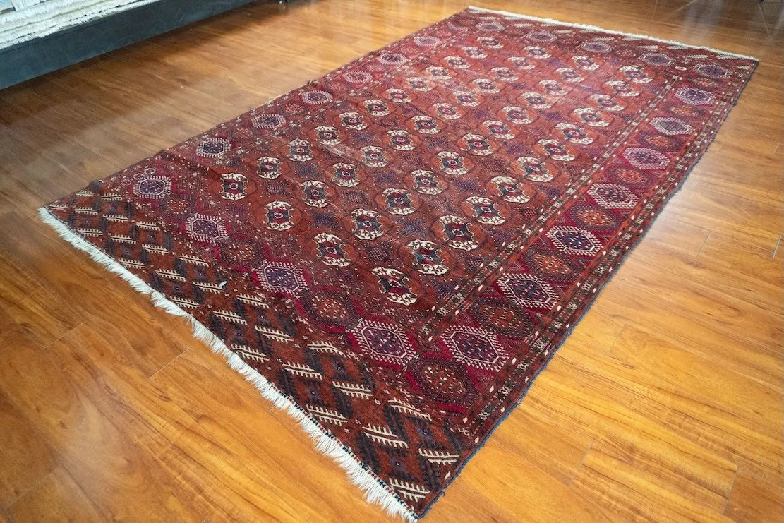 6'4"x10'4" Turkmen, Antique