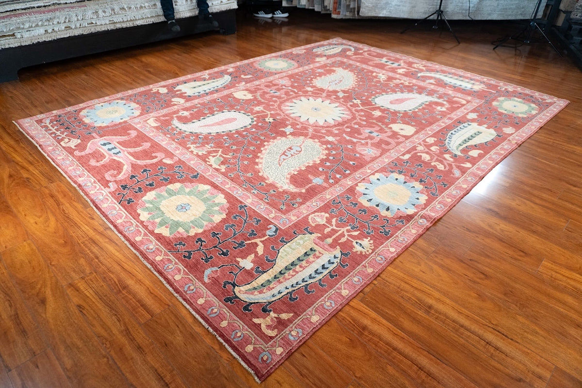 9' x 12' Suzani, Tribal