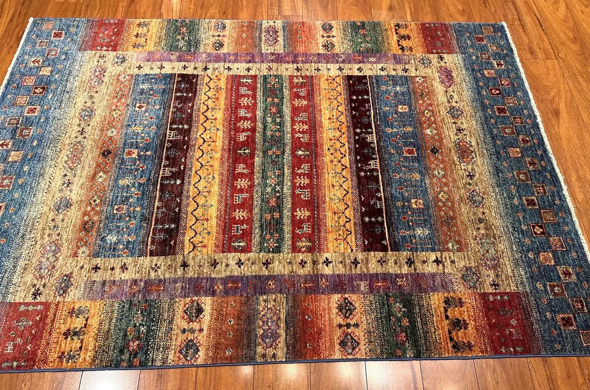 4'3"x6'1" Gabbeh, Tribal