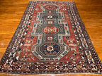 5'2"x8'2" Sewan Kazak, Antique