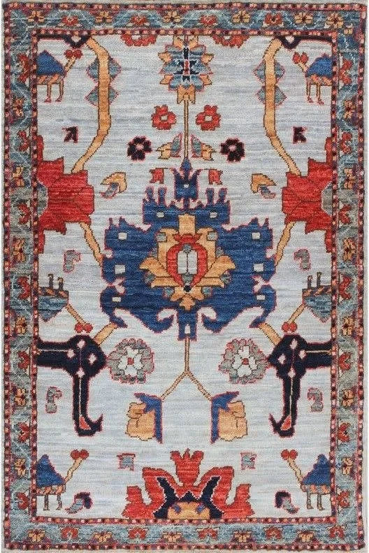 2x3 Mahal Afghan Tribal Rug