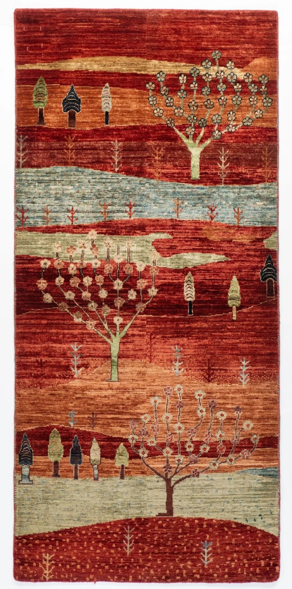 Runner Gabbeh Afghan Tribal Rug