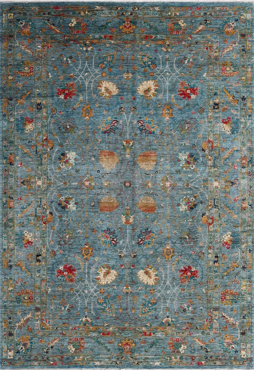 9x12 Yazd Afghan Traditional Rug